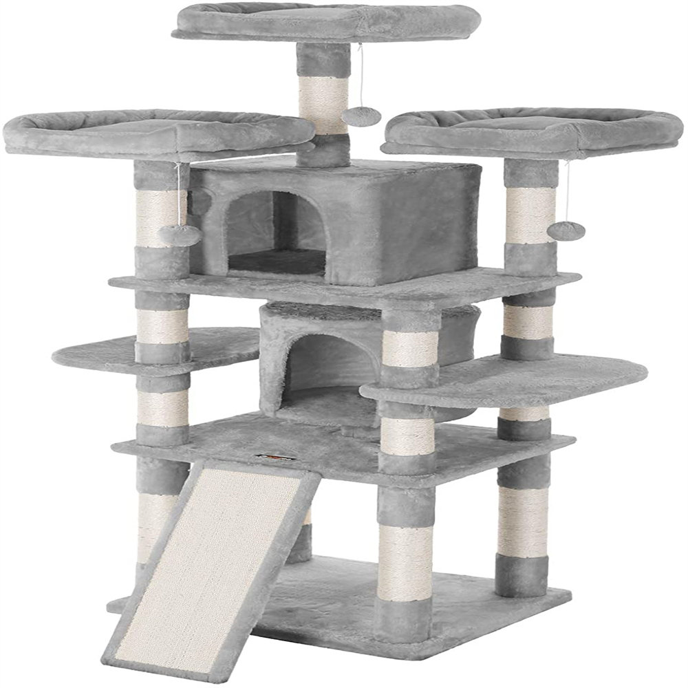 large grey cat tree