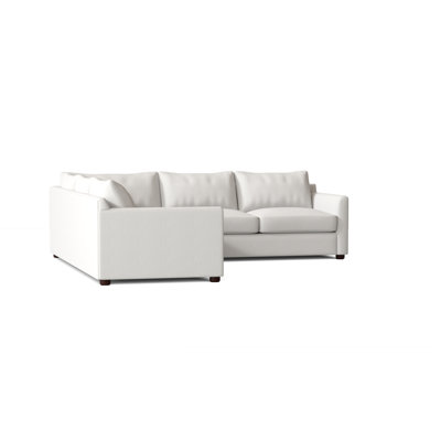 Cecelia 95" Wide Corner Sectional by Wayfair Custom Upholstery