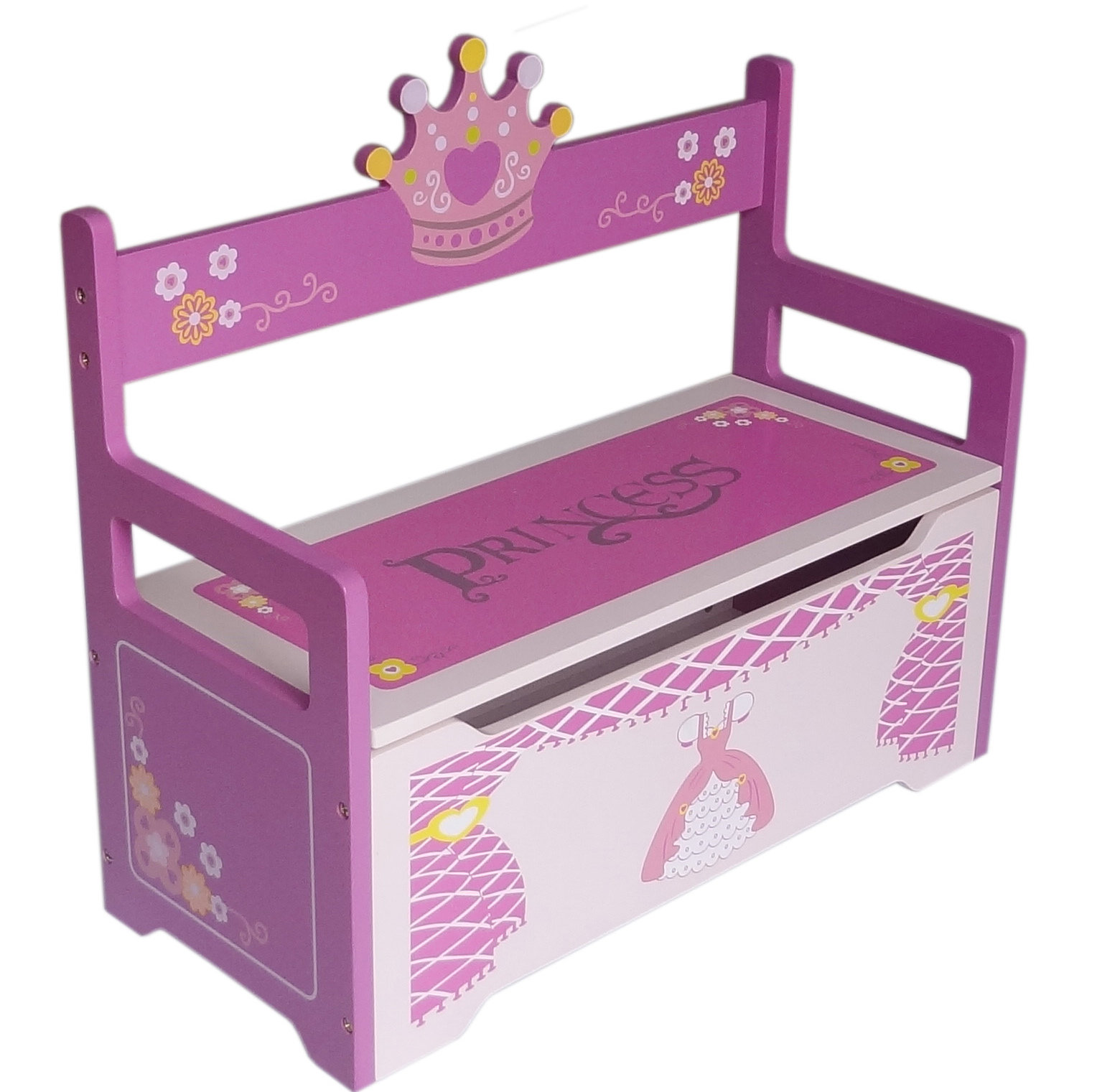 nursery storage bench