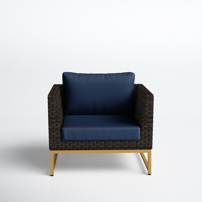 Joss and Main Patio Chair with Cushions