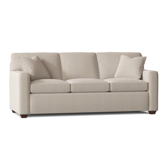 Ebern Designs Lesley 87" Square Arm Sofa Bed with Reversible Cushions
