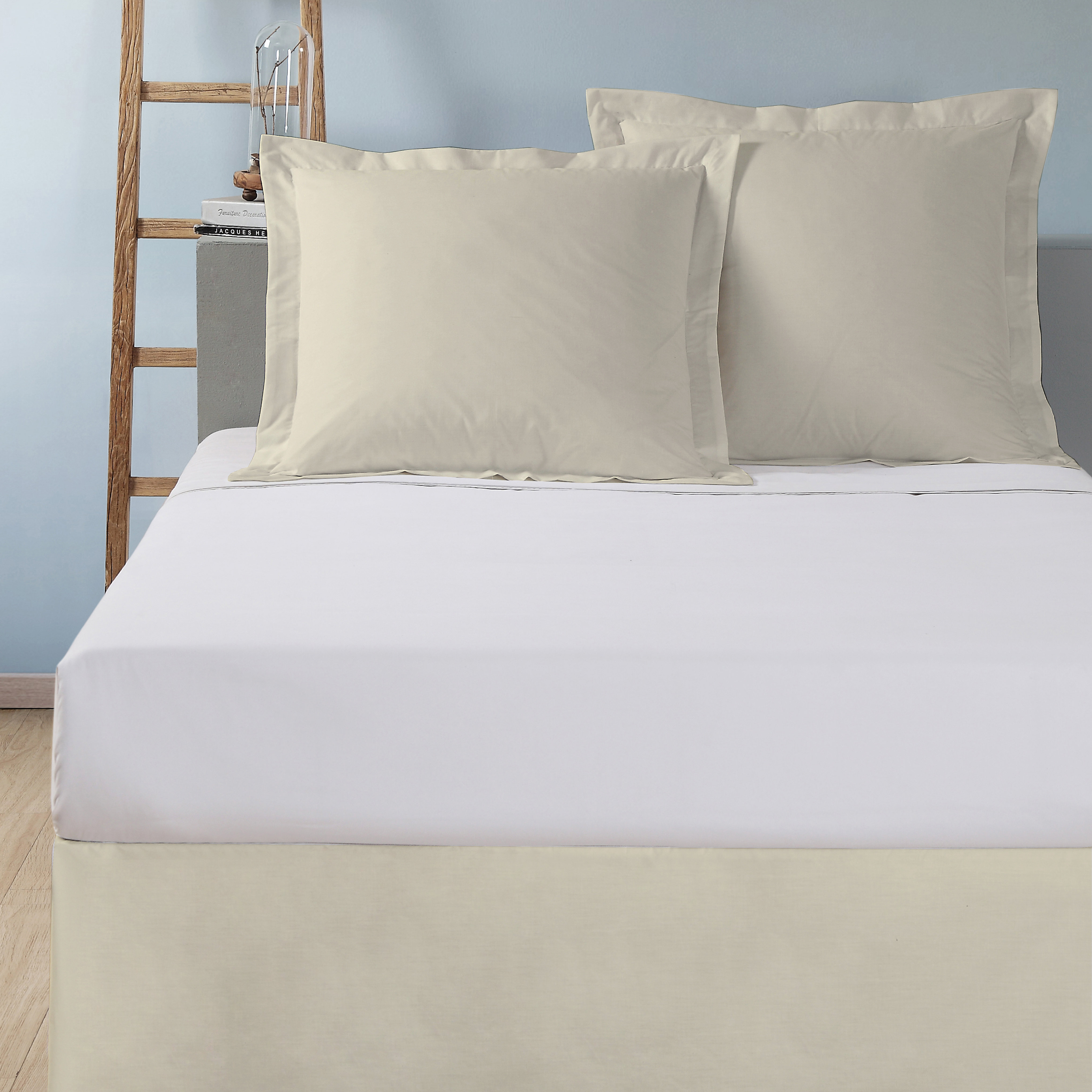 oversized white pillows