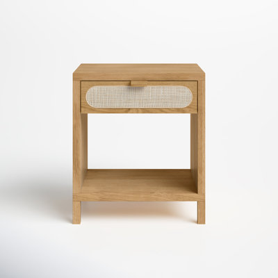 Roma 1 - Drawer Solid Wood Nightstand in Honey by Joss and Main