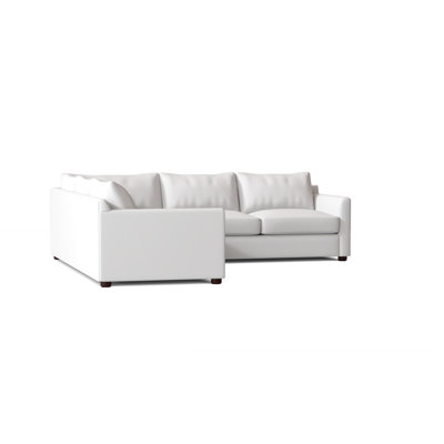 Cecelia 95" Wide Corner Sectional by Wayfair Custom Upholstery