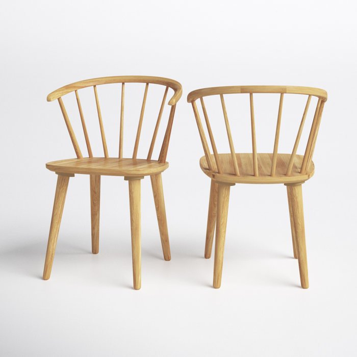 Joss and Main Sheffield Solid Wood Windsor Back Arm Chair