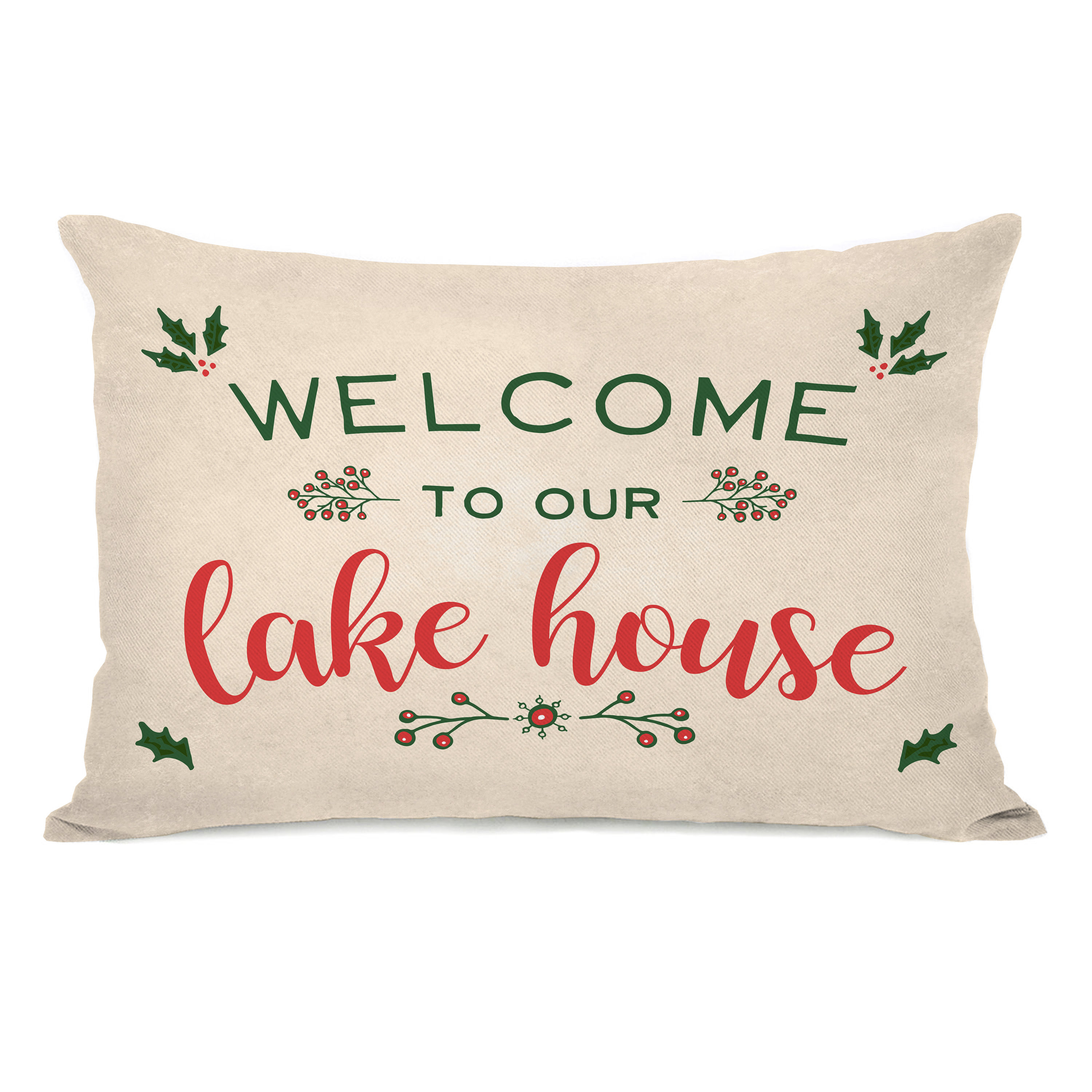welcome throw pillow