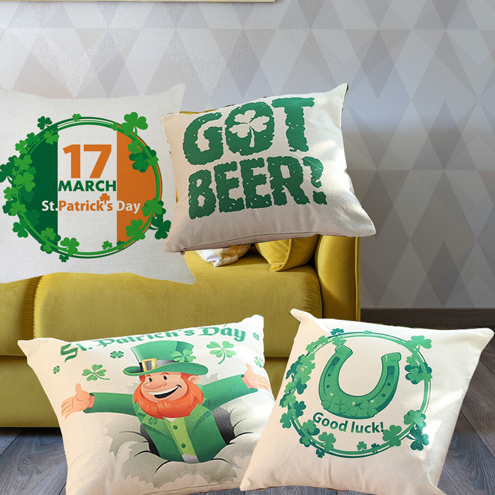 set of 4 pillow covers