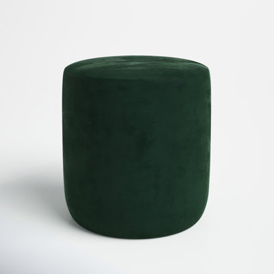 Elaina 18.1" Wide Velvet Round Cocktail Ottoman by Joss and Main