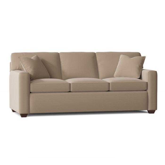 Ebern Designs Lesley 87" Square Arm Sofa Bed with Reversible Cushions