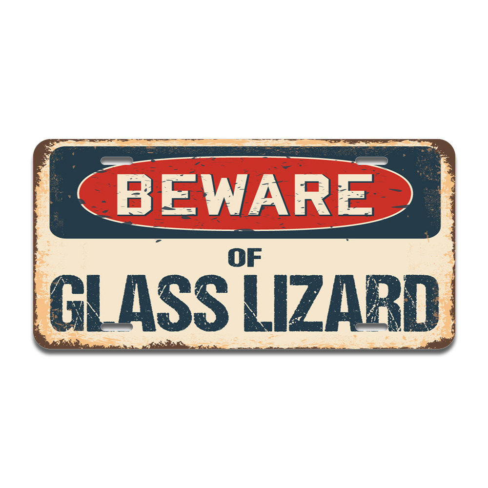 Beware Of Lizard Rustic Sign SignMission Classic Rust Wall Plaque Decoration 