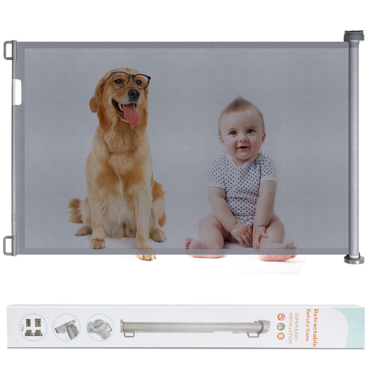 tall retractable pet gate