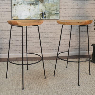 Axelle Solid Wood Bar and Counter Stool by Union Rustic