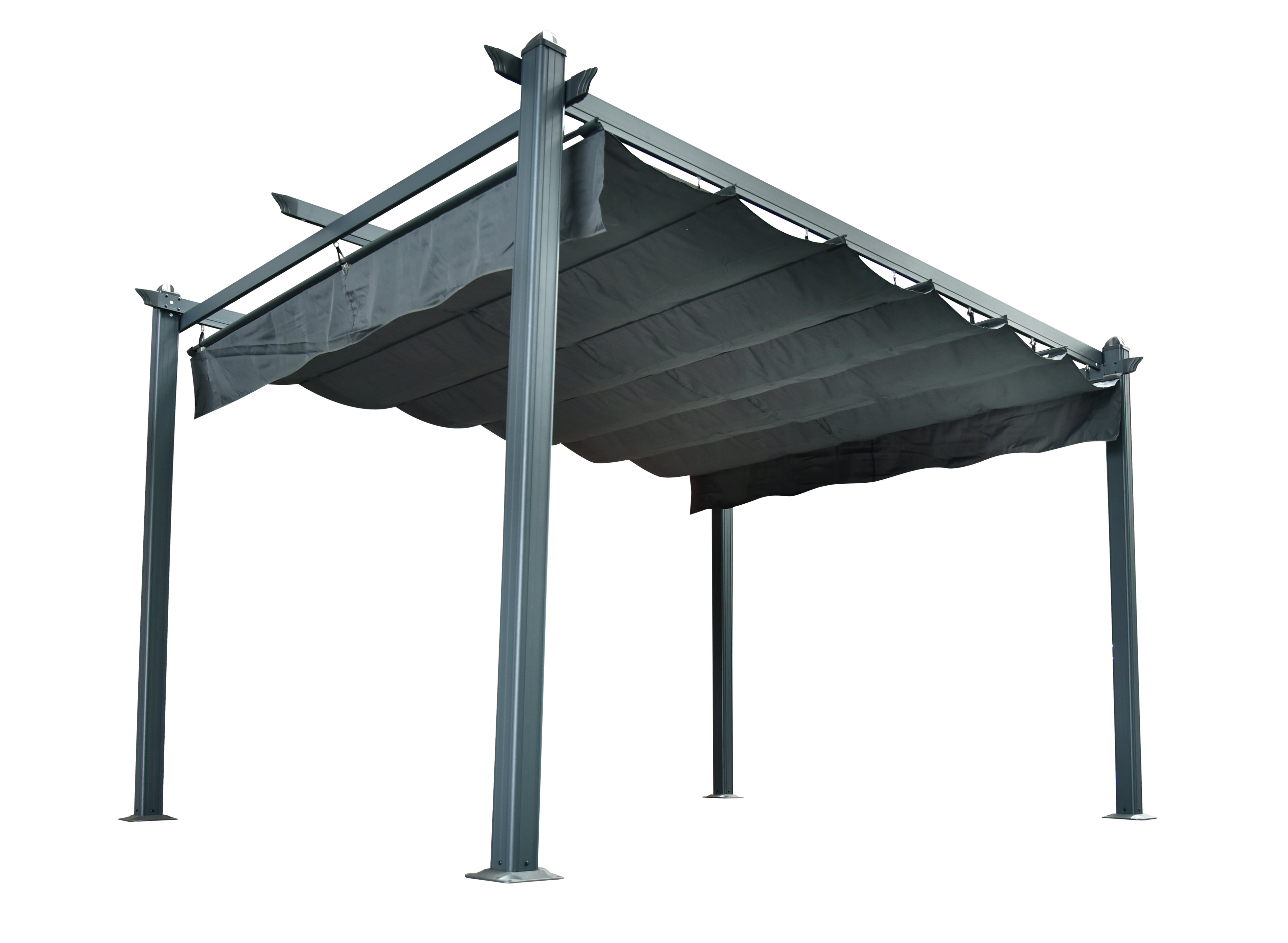 Hanover Aluminum Pergola With Canopy Reviews Wayfair