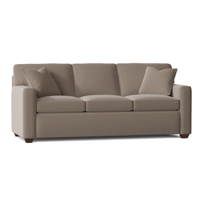 Ebern Designs Lesley 87" Square Arm Sofa Bed with Reversible Cushions
