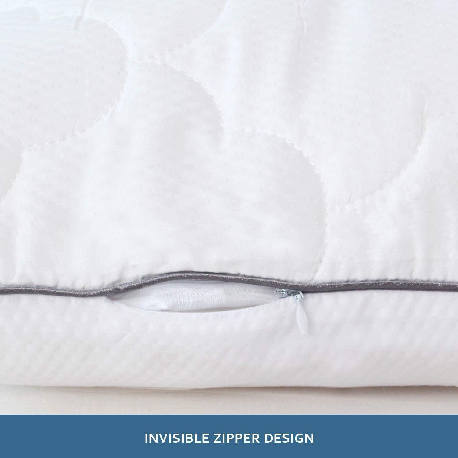 thin bed pillows