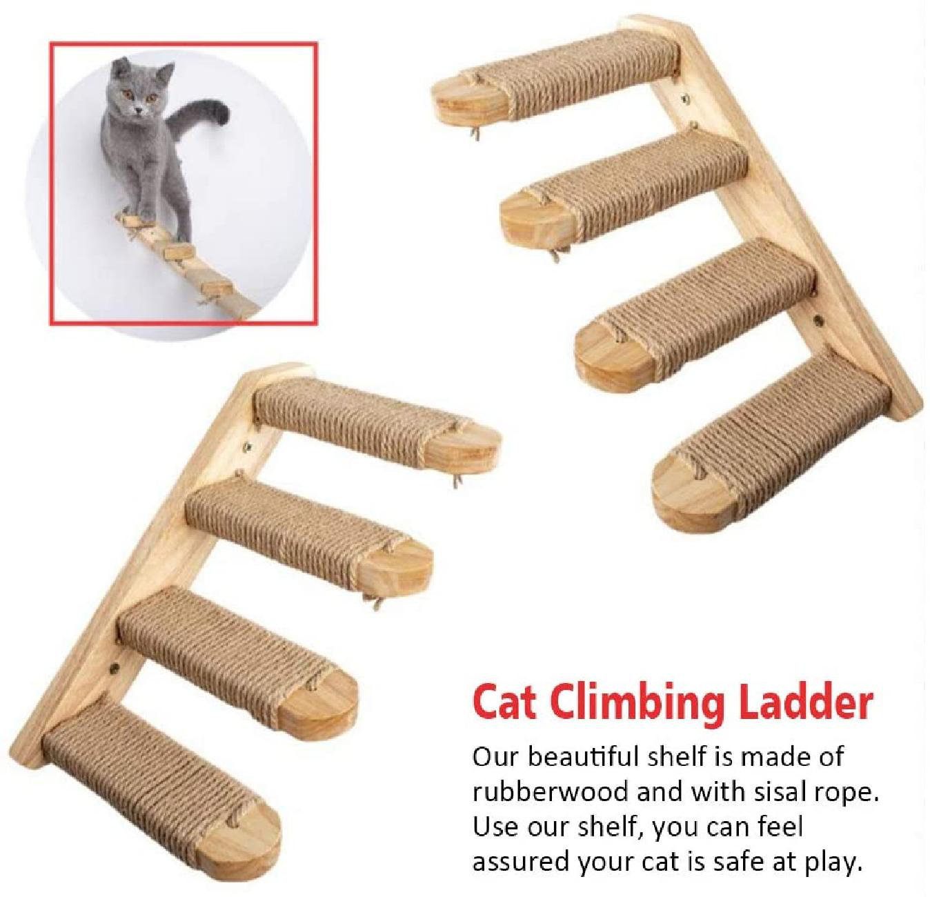 Tucker Murphy Pet™ Cat Ladder Steps Pet Cat Wall Mount Staircase