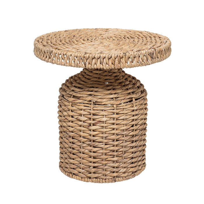 Joss and Main Joyelle Round Water Hyacinth End Table