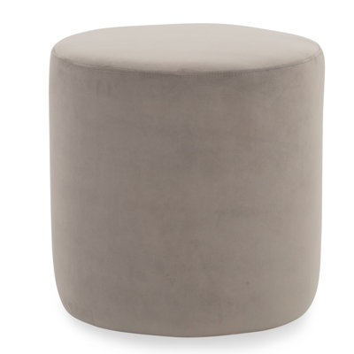 Elaina 18.1" Wide Velvet Round Cocktail Ottoman by Joss and Main