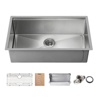 Undermount Kitchen Sink 1.5 Bowl Extra strong 1.2mm thick stainless steel