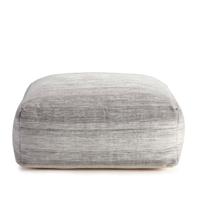 Zeke 36" Wide Square Striped Pouf Ottoman by Joss and Main