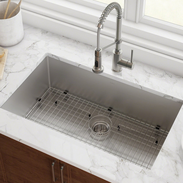 Kitchen Sink With Backsplash | Wayfair