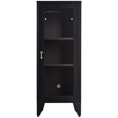 Storage Cabinet With 2 Adjustable Shelves File Cabinet Metal Locker Office Cupboard For Bedroom Living Room Bathroom