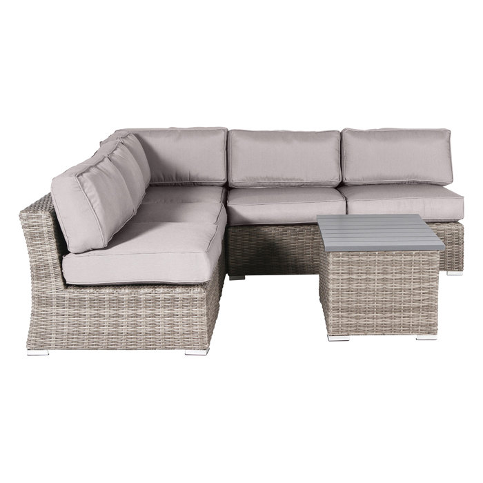 Joss and Main Deandra 6 Piece Sectional Seating Group with Cushions