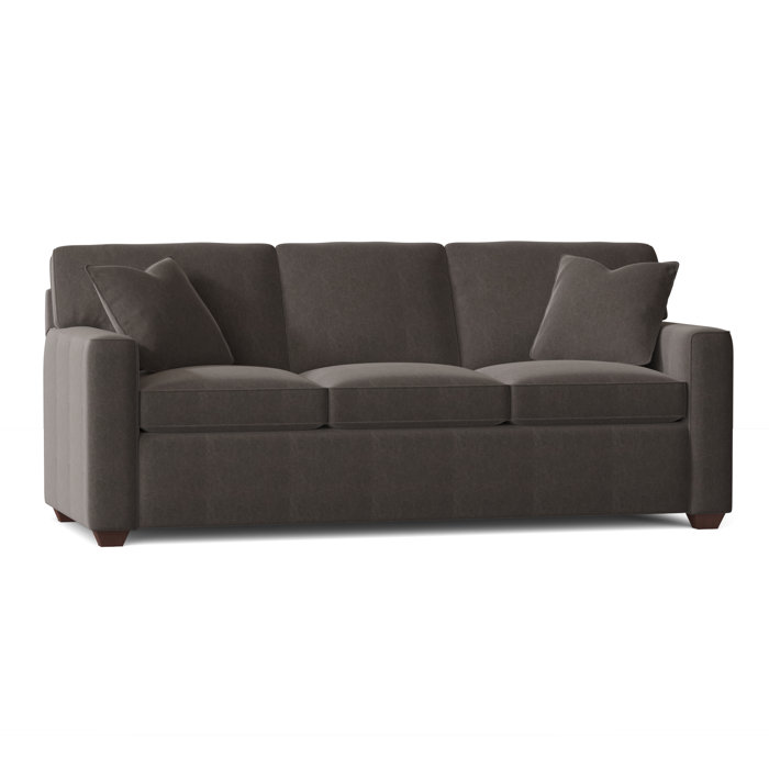 Ebern Designs Lesley 87" Square Arm Sofa Bed with Reversible Cushions
