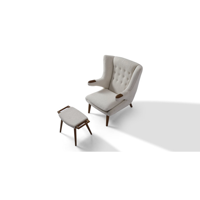 Joss and Main Jess 39" W Tufted Lounge Chair and Ottoman
