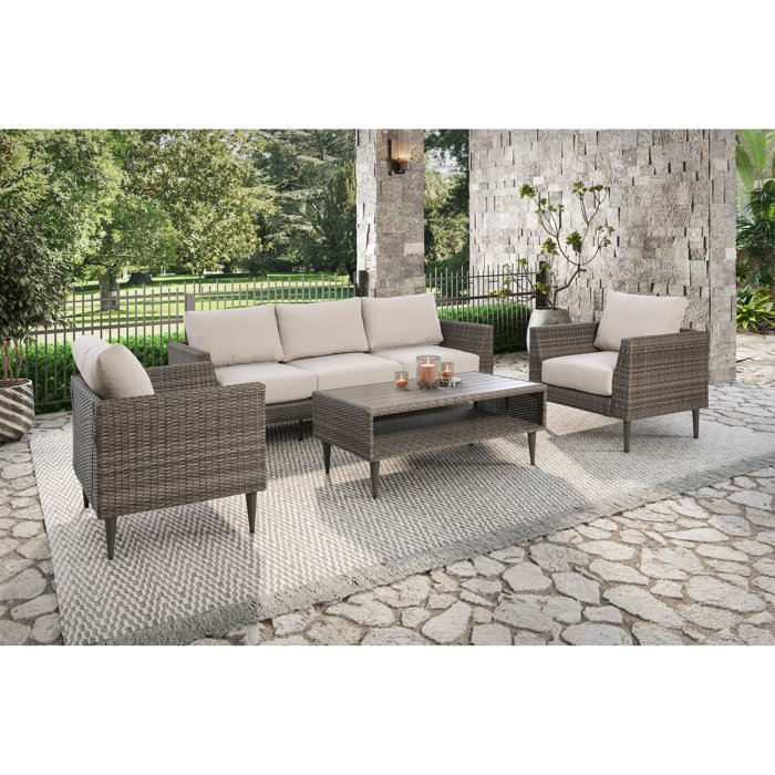 Joss and Main Martins 6 - Person Seating Group with Cushions