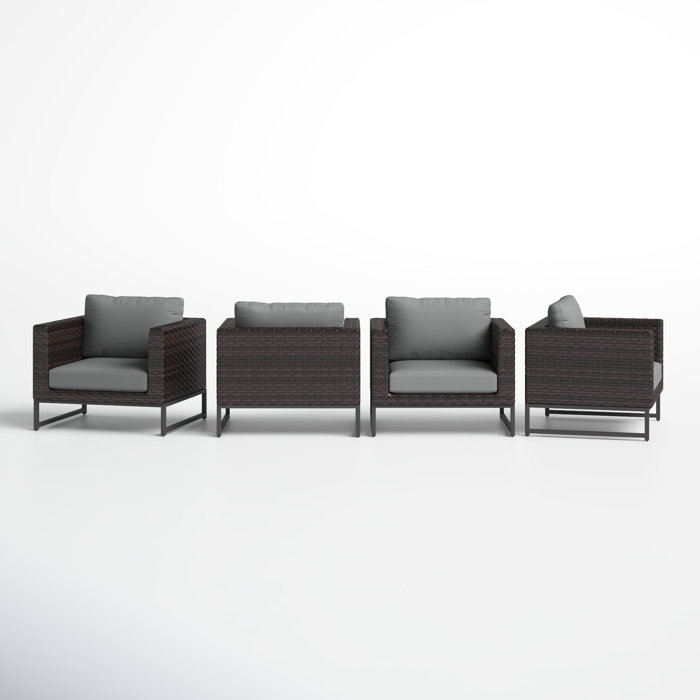 Joss and Main Nauvoo Patio Chair with Cushions