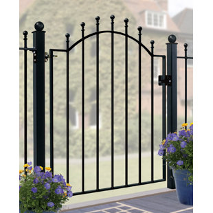 black outdoor gate