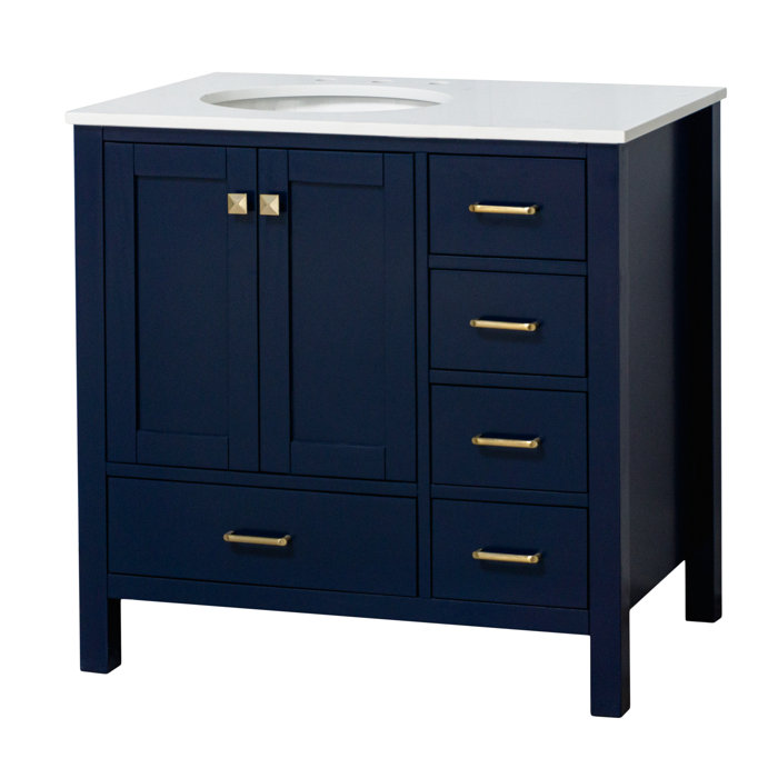 Joss and Main Matias Full Cabinet 36" Single Bathroom Vanity Set