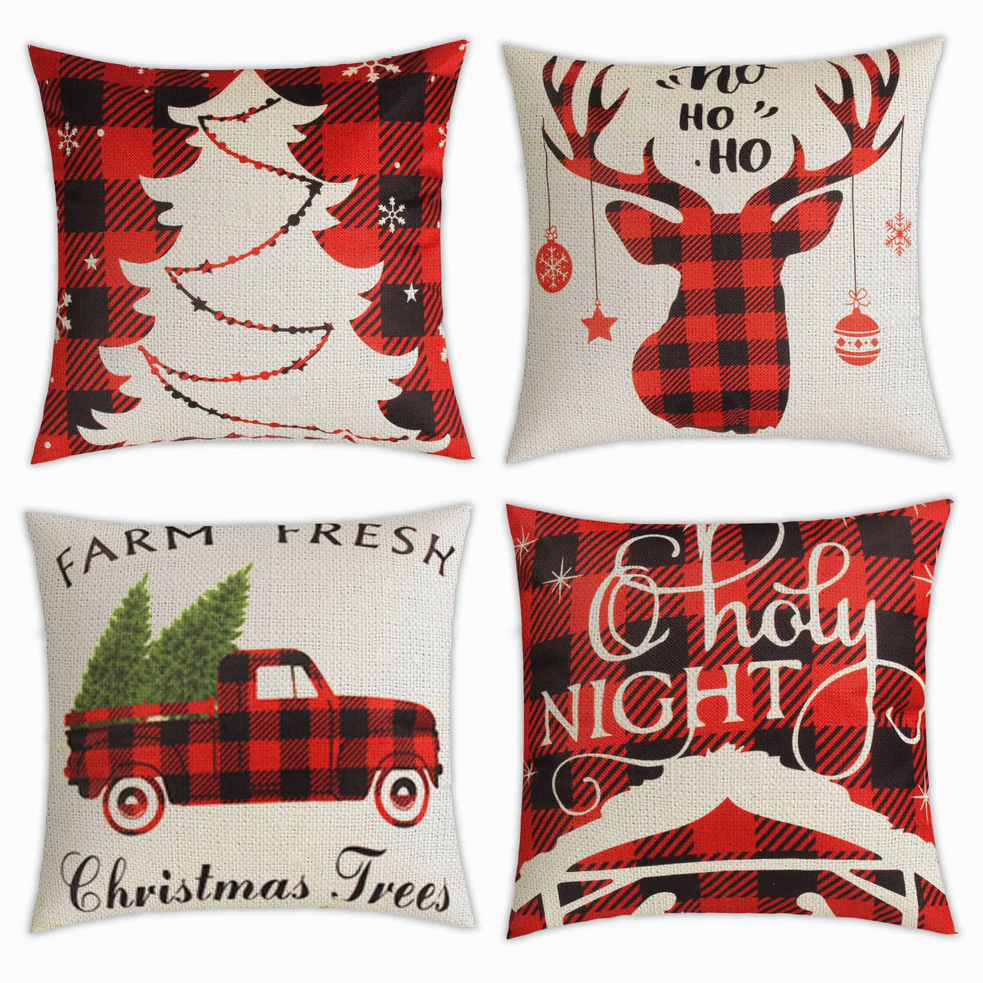 Cushion Cover Christmas Throw Pillow Living Room Outdoor Home Decor Case 18'' Cushion Cover Christmas Throw Pillow Living Room Outdoor Home Decor Case 18''
