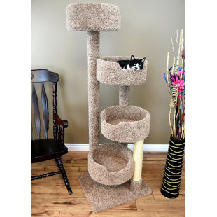 cat tree without carpet