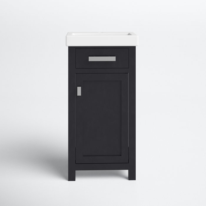 Joss and Main Knighten 17" Single Bathroom Vanity Set