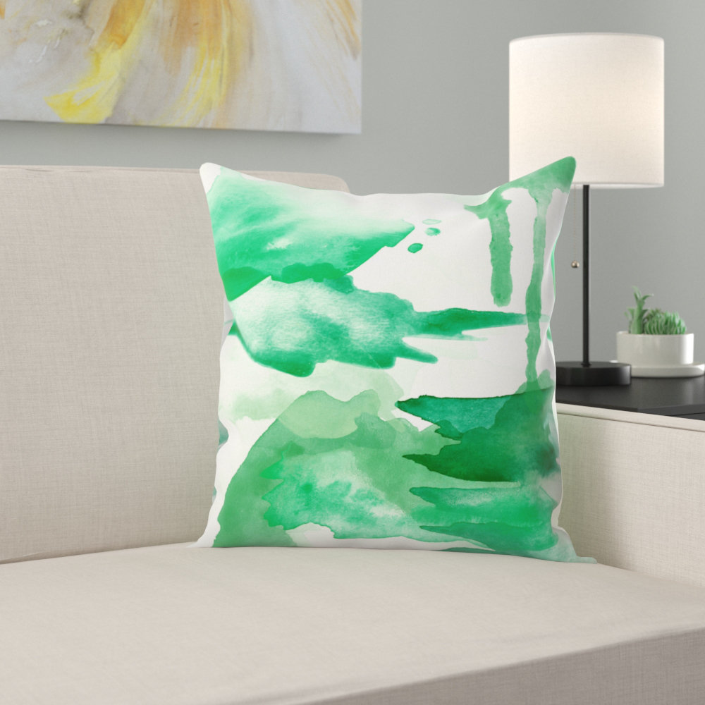 light green throw pillows