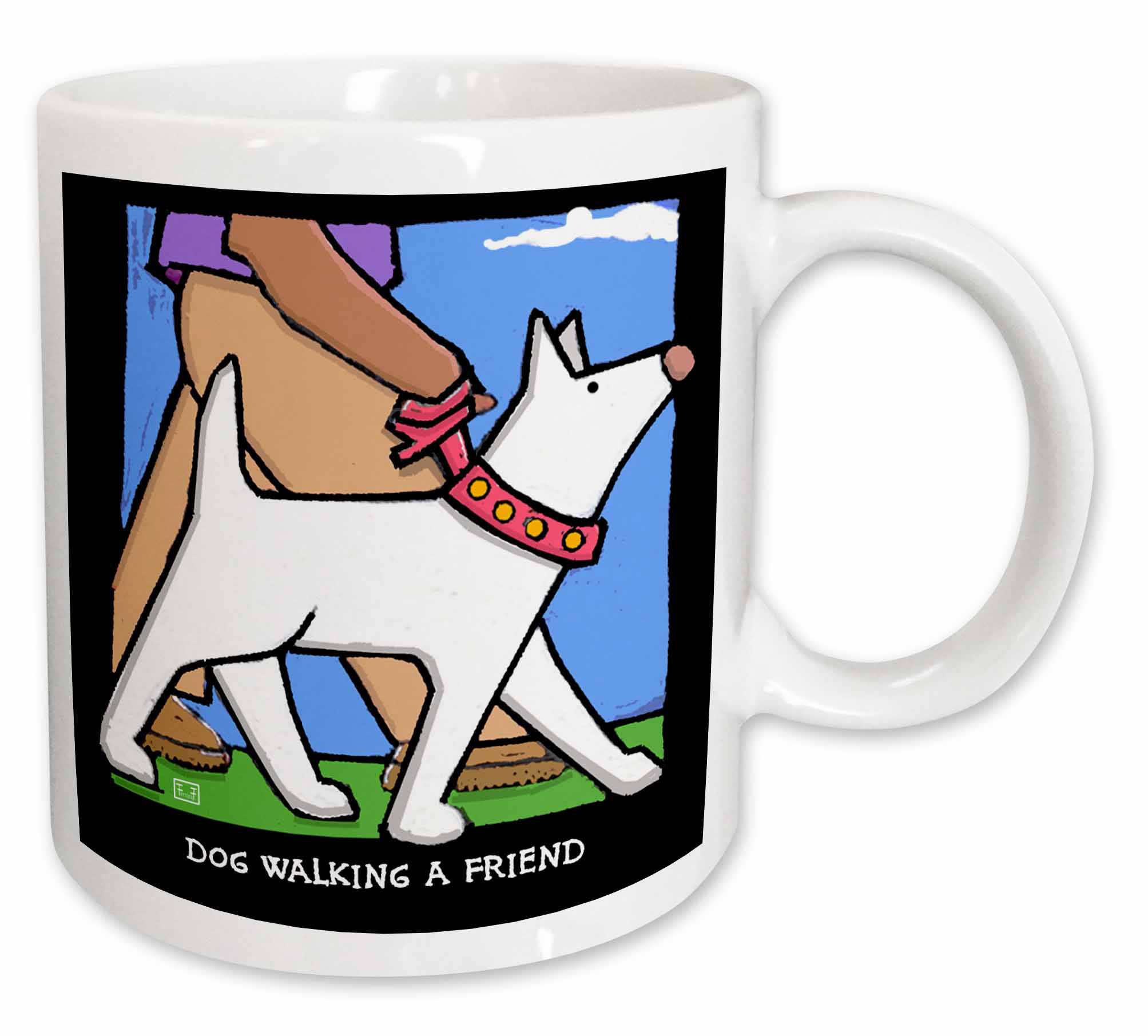 dog walker mug