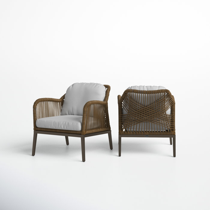Joss and Main Hoxton Patio Chair with Cushions