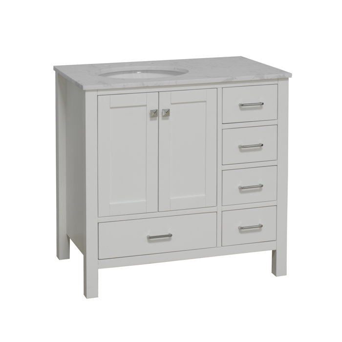 Joss and Main Matias Full Cabinet 36" Single Bathroom Vanity Set