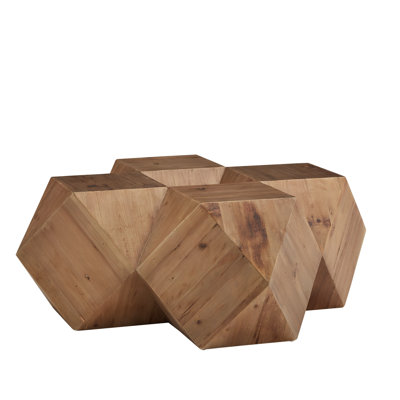 Barry Solid Wood Block Coffee Table by Foundstone