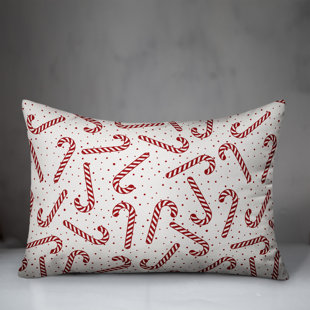 candy cane shaped pillow