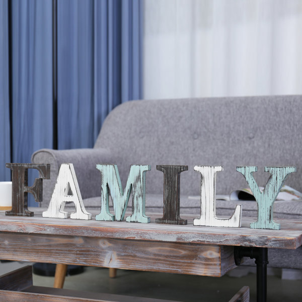Stained Wood Sign Custom Wood Signs Home Farmhouse Small Tabletop Signs