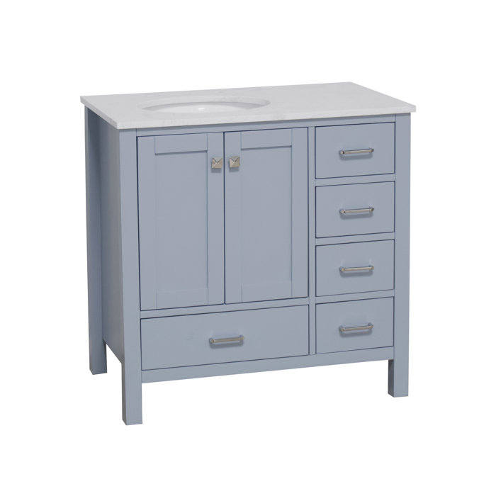Joss and Main Matias Full Cabinet 36" Single Bathroom Vanity Set
