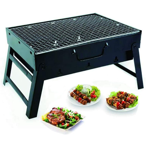 GuangMing 16.9" Charcole Cold-Rolled Iron Folding Charcoal Camping Barbecue Oven | Wayfair