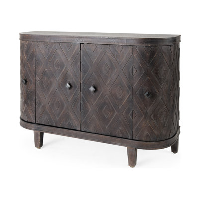 Solid Wood 4 - Door Accent Cabinet by Joss and Main