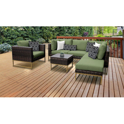 Nauvoo Sectional Seating Group with Cushions by Joss and Main
