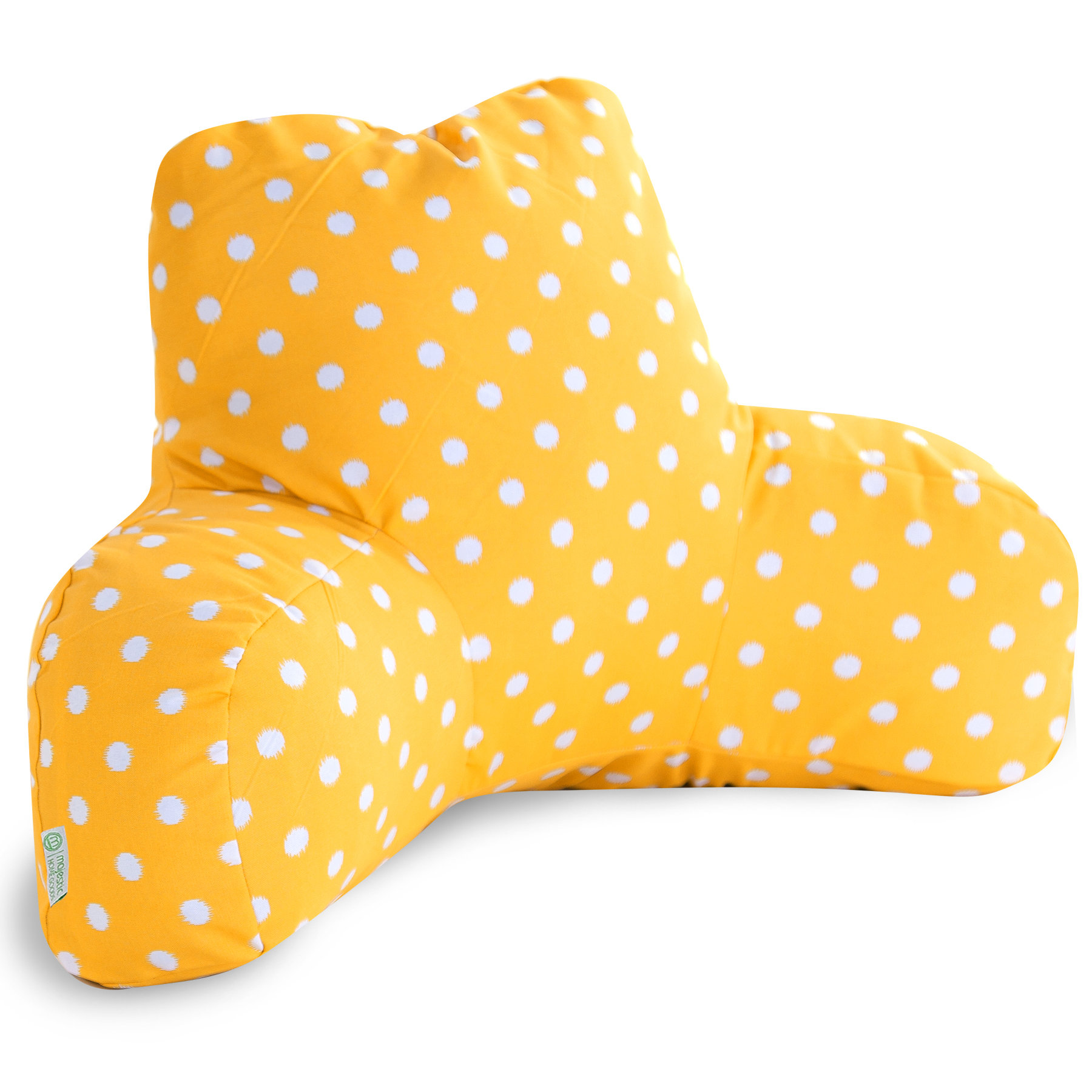 yellow bed rest pillow
