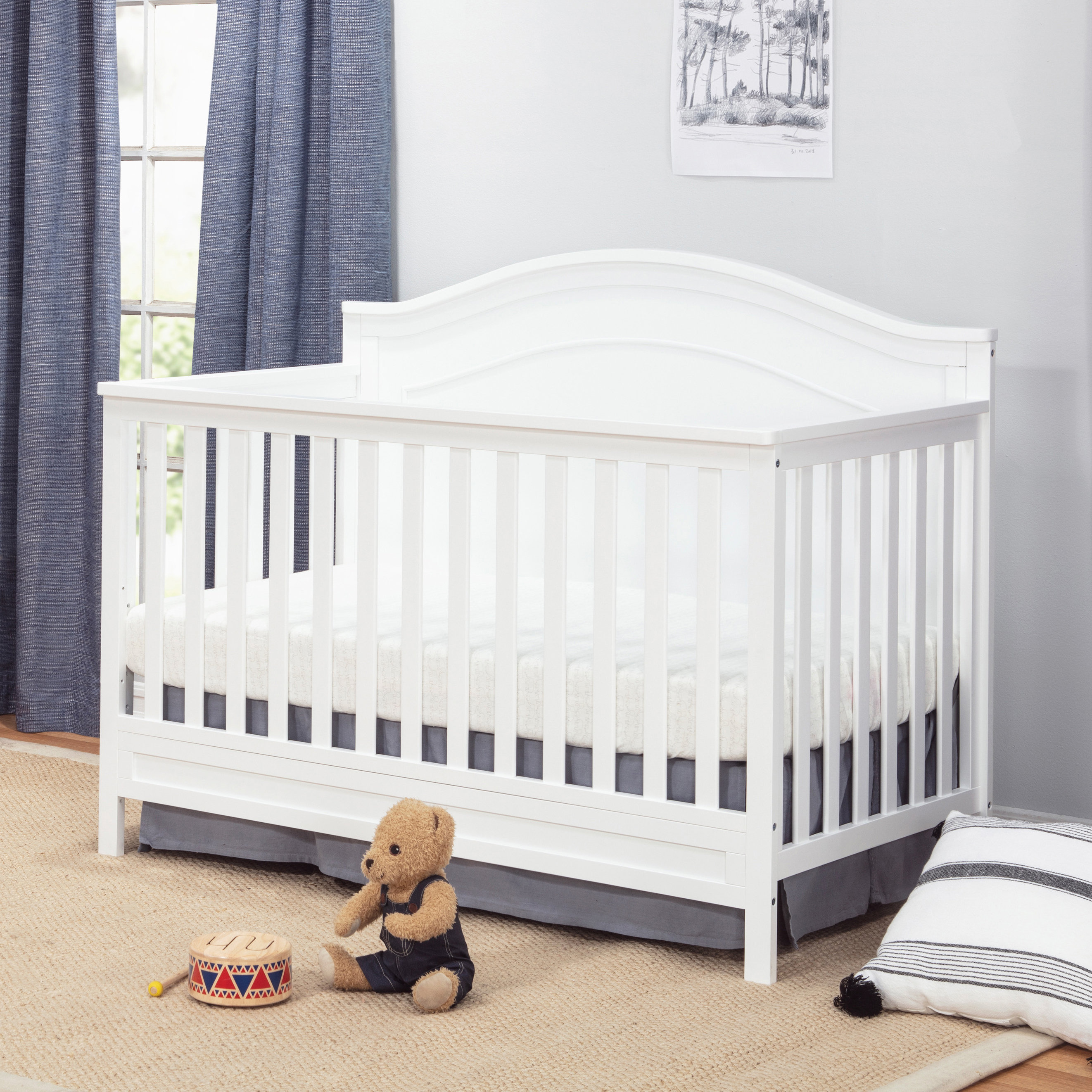 Cribs & Nursery Beds Cribs Furniture DaVinci Charlie 4-in-1 Convertible ...