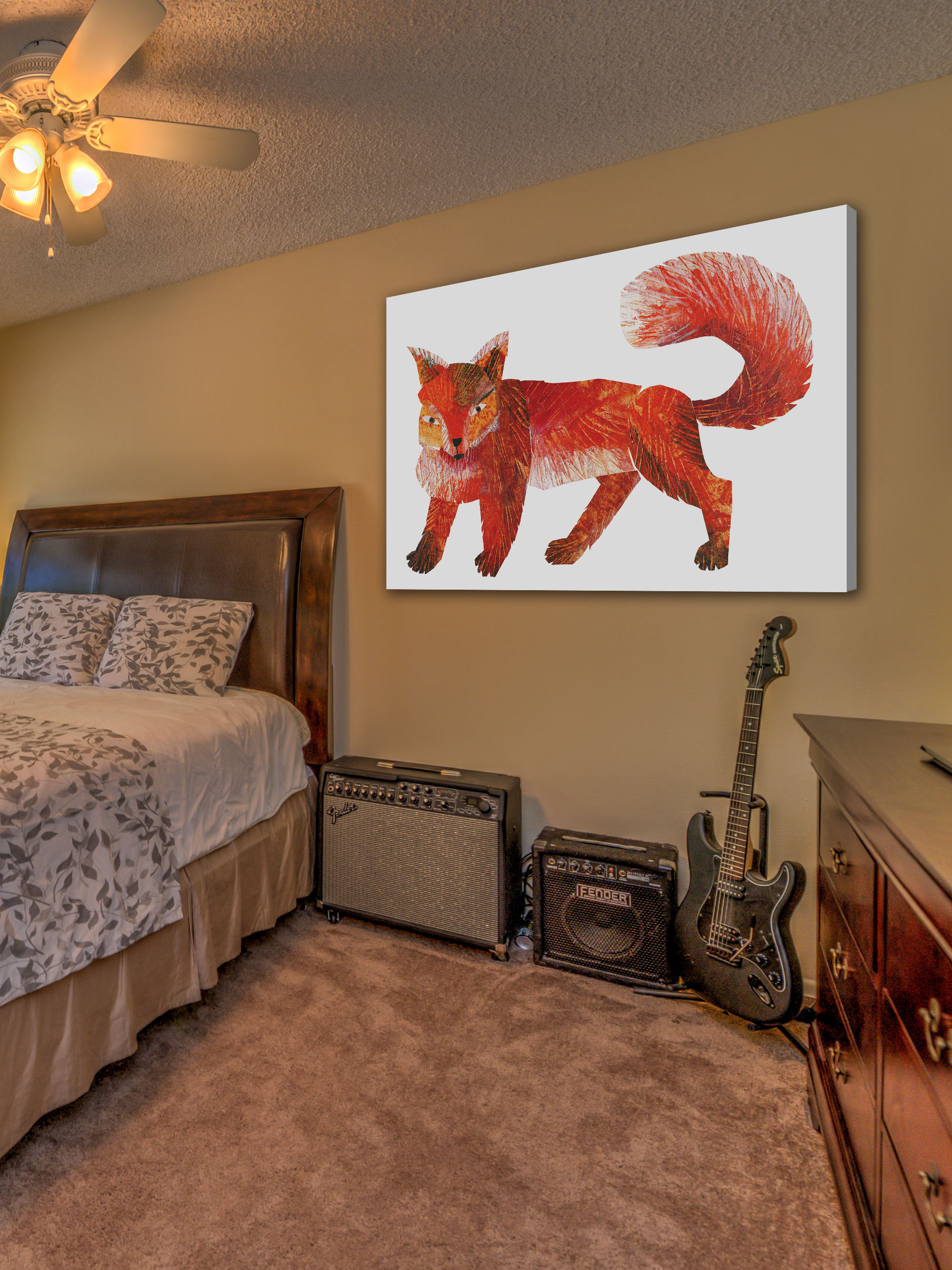 Marmont Hill Baby Bear Character Red Fox 3 Canvas Art Wayfair